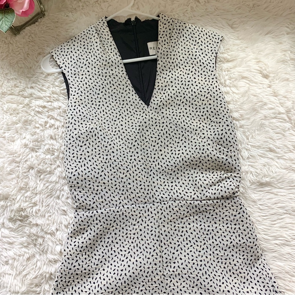 Reiss Jeannette Speckled Jacquard Romper Playsuit sz 4 SM - Picture 5 of 16